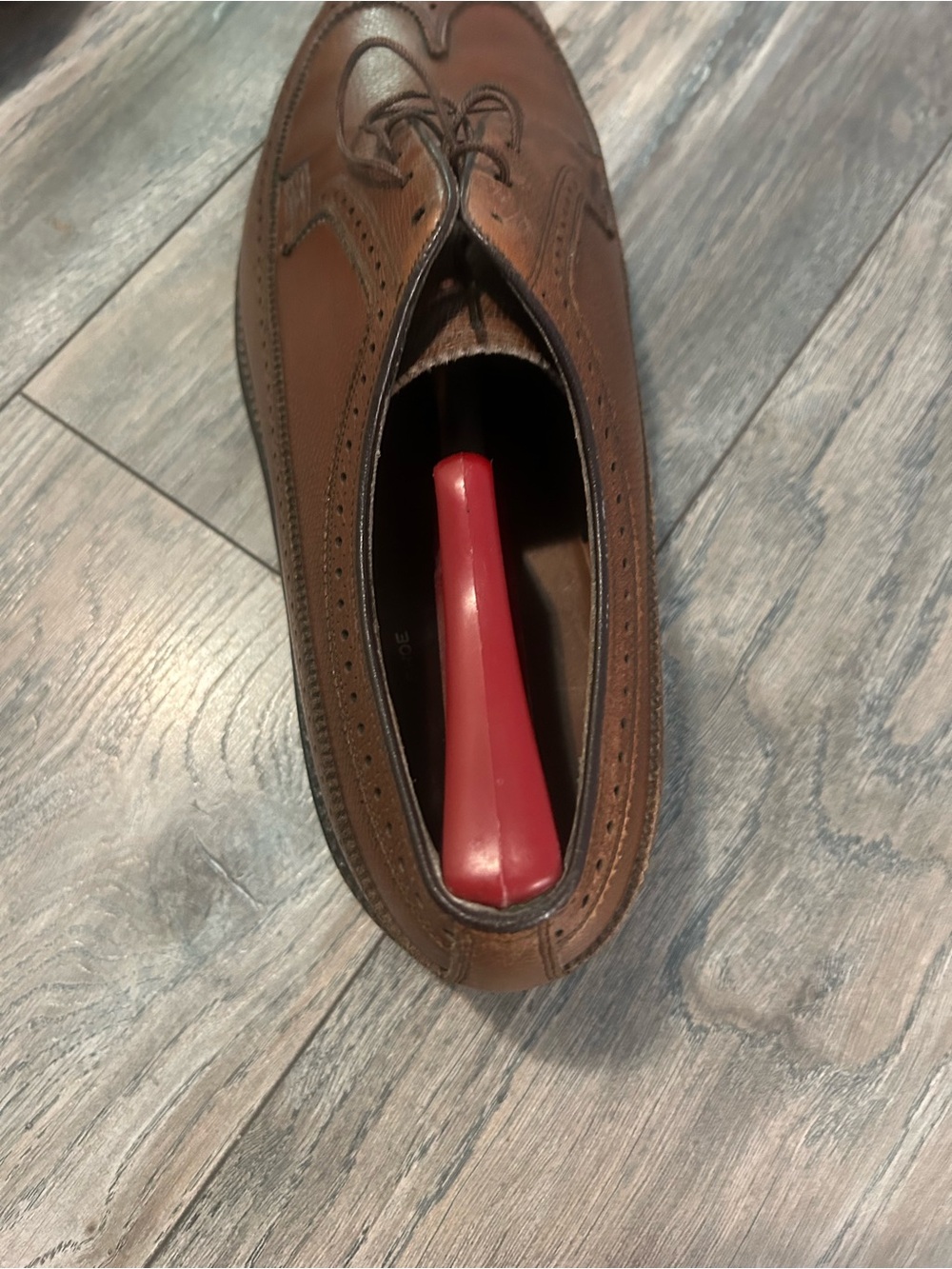 Florsheim Imperial 93602 Wingtip Shoes Men’s 11.5 D Brown Pebble Grain - Picture 4 of 13